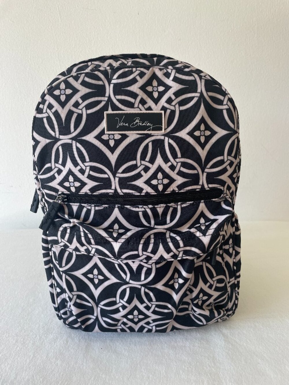 Vera Bradley Lighten Up Just Right Backpack in Concerto- Black and White